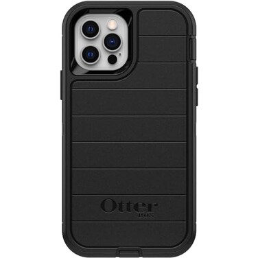 OtterBox Defender Series Case for iPhone 12 iPhone 12 Pro Only Case Only Microbial Defense Protection NonRetail Packaging Black