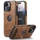 KSELF Leather Case for iPhone 15 Case Thin Flexible Soft Grip Luxury Cover Protective Slim with Kickstand Shockproof Phone Cases Compatible with iPhone 15 61 Brown