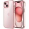 JETech Case for iPhone 15 61Inch NonYellowing Shockproof Phone Bumper Cover AntiScratch Clear Back Pink