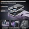 SIYUKBM Full Camera Protection Mechanical LockMagnetic Privacy Case for iPhone 14 Pro MaxCompatible with MagSafeCD Metal RingFull Body Shockproof Metal Bumper 9H Anti Peeping Glass CoverPurple