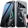 SIYUKBM Full Camera Protection Mechanical LockMagnetic Privacy Case for iPhone 15 Pro MaxCompatible with MagSafeCD Metal Ring Full Body Shockproof Metal Bumper 9H Anti Peeping Glass CoverBlack