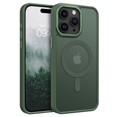 BENTOBEN Magnetic for iPhone 15 Pro Max CaseCompatible with MagSafe Translucent Matte Frosted AntiFingerprint Slim Shockproof Women Men Protective Cover Case for iPhone 15 Pro Max 67Dark Green
