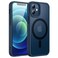 JETech Magnetic Case for iPhone 12 Mini 54Inch Compatible with MagSafe Translucent Matte Back Slim Shockproof Phone Cover Blue
