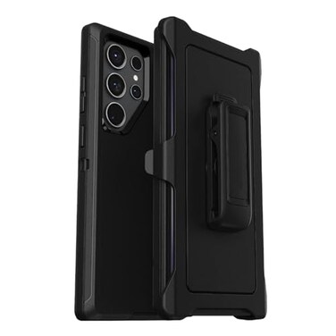 Stnelrbaik DEFENDER Case Compatible with SAMSUNG GALAXY S23 Ultra 5G Screenless Case with Port Protection and Belt Clip Black