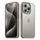 JETech Matte Case for iPhone 15 Pro 61Inch Shockproof Military Grade Drop Protection Frosted Translucent Back Phone Cover AntiFingerprint Natural Titanium