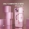 Misea Magnetic for iPhone 15 Case Compatible with MagSafe Never Yellowing Military Grade Drop Protection Full Camera Lens Protector Plating Soft Clear Phone Case for Women Pink