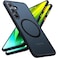 TORRAS Magnetic Shockproof Designed for Samsung Galaxy S24 Plus Case Military Grade Drop Tested Compatible with MagSafe Translucent Slim Hard Protective Case for S24 Plus Case Black