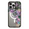 CASETiFY Impact Ring Stand Case for iPhone 15 Pro Max 3X Military Grade Drop Tested 66ft Drop ProtectionCompatible with Magsafe Flower Prints My Succulent Garden Clear Black