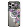 CASETiFY Impact Ring Stand Case for iPhone 15 Pro Max 3X Military Grade Drop Tested 66ft Drop ProtectionCompatible with Magsafe Flower Prints My Succulent Garden Clear Black