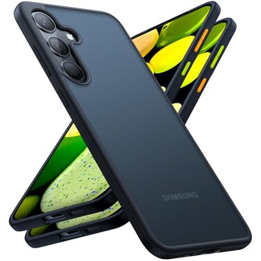 TORRAS Shockproof for Samsung Galaxy S24 Case 62 12FT Military Grade Drop Tested Translucent Matte Hard Back Soft Edge Thin Slim Protective Galaxy S24 Case 5G Guardian Series Black