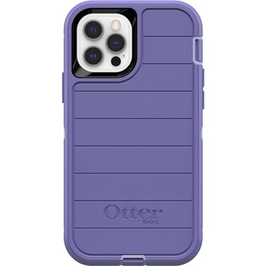 OtterBox Defender Series Case for iPhone 12 iPhone 12 Pro Only Case Only Microbial Defense Protection NonRetail Packaging Mountain Majesty Purple