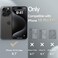 JETech Slim Case for iPhone 15 Pro Max 67Inch with Camera Lens Full Cover Protection UltraThin Lightweight Matte Finish Minimalist Protective Phone Cover Black Titanium
