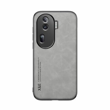 Kepuch Silklike Case for Oppo Reno 11 Pro 5G Cover Bumper Builtin Metal Plate for Oppo Reno 11 Pro 5G Gray