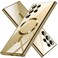 Hurgoer for Samsung Galaxy S24 Ultra CaseOnlyMagnetic Cover for S24 UltraGlossy Slim Thin Soft funda capa para 68 inchCompatible with MagSafe Gold