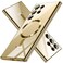 Hurgoer for Samsung Galaxy S24 Ultra CaseOnlyMagnetic Cover for S24 UltraGlossy Slim Thin Soft funda capa para 68 inchCompatible with MagSafe Gold