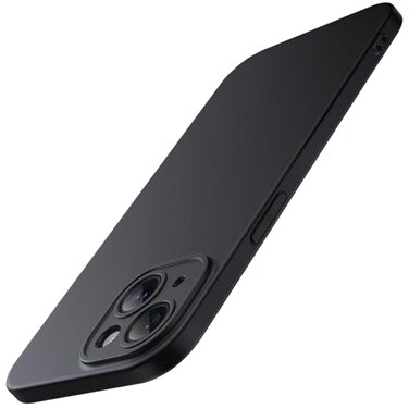 JETech Slim Case for iPhone 15 61Inch with Camera Lens Full Cover Protection UltraThin Lightweight Matte Finish Minimalist Protective Phone Cover Black