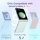 JETech Magnetic Case for Samsung Galaxy Z Flip 5 Compatible with MagSafe Accessories Transparent Hard PC Protective Phone Cover AntiScratch Clear