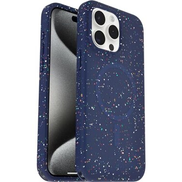 OtterBox Core Series for MagSafe for iPhone 15 Pro Max Blueberry Pie Blue Sleek Rubber Design Smooth Finish Camera Bumpers and Protective Screen Lip UltraThin Sleek iPhone Case