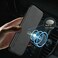 Kepuch Silklike Case for iPhone 7 Plus8 Plus Bumper with Builtin Metal Plate Black