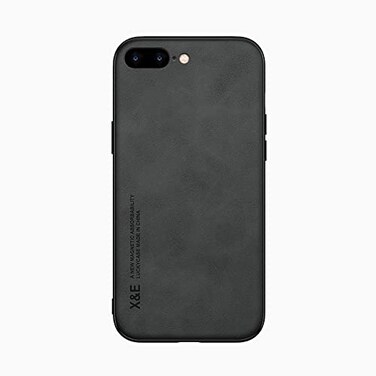 Kepuch Silklike Case for iPhone 7 Plus8 Plus Bumper with Builtin Metal Plate Black