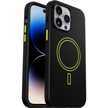 OtterBox iPhone 14 Pro Max Aneu Series Colorful Grip Case Snaps to MagSafe UltraSleek Raised Edges Protect Camera Screen Electric Vibes