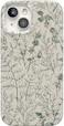 Casely iPhone 15 Case Sage Garden Green Floral Compatible with MagSafe Classic Ultra Slim Design