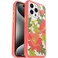 OtterBox iPhone 15 Pro MAX Only Symmetry Series Clear Case QUILTED POPPIES Red snaps to MagSafe ultrasleek raised edges protect camera screen