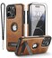 WTCASE Magnetic for iPhone 14 Pro Max Leather CaseBuiltin Invisible Stand Compatible with Magsafe Protective Slim Kickstand Compatible with iPhone 14 Pro Max 2022 67 Brown
