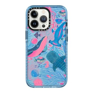 CASETiFY Impact iPhone 13 Pro Case 66ft Drop Protection Under The Sea by Grace Andersson Sierra Blue