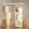 Misea Magnetic for iPhone 15 Case Compatible with MagSafe Never Yellowing Military Grade Drop Protection Full Camera Lens Protector Plating Soft Clear Phone Case for Women Gold