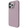ZAGG Manhattan Snap iPhone 15 Pro Max Case Premium Silicone iPhone Case Durable Graphene Material Smooth Surface with a Comfortable Ripple Grip MagSafe Phone Case Lavender Purple