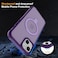 CHAOFEnG Magnetic Compatible with iPhone 14 Case with Stand Military Grade Drop TestedCompatible with Magnet Ring Translucent Slim Hard Back Soft Edge Purple