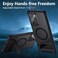 TIANNIUKE Magnetic Case for Samsung Galaxy Note 20 Ultra Translucent Matte AntiFingerprintCompatible with MagSafeAdjustable KickstandShockproof Protective Phone Case Black
