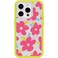 OtterBox iPhone 15 Pro Only Symmetry Series Clear Case WHIMSY BLOOM Yellow snaps to MagSafe ultrasleek raised edges protect camera screen