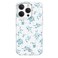 VELVET CAVIAR for iPhone 15 Pro Case Coquette Flowers Compatible with MagSafe 10ft Drop Tested French Blue Floral