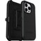 OtterBox iPhone 15 Pro Only Defender Series Case Black Screenless Rugged Durable with Port Protection Holster Clip Includes Microbial Defense Protection