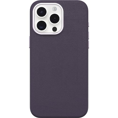 OtterBox iPhone 15 Pro Max Symmetry Series Cactus Leather for MagSafe Plum Luxe Purple Snaps to MagSafe UltraSleek Raised Edges Protect Camera Screen Slim Premium Protective iPhone Case