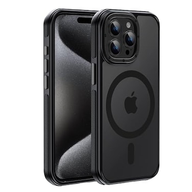 Yzoiko Strong Magnetic case for iPhone 15 Pro Max 10Ft MilitaryGrade Protection Compatible with fit MagSafe Shockproof Slim Thin Cover 67 inch 15 Pro Max Phone case Black Bumper