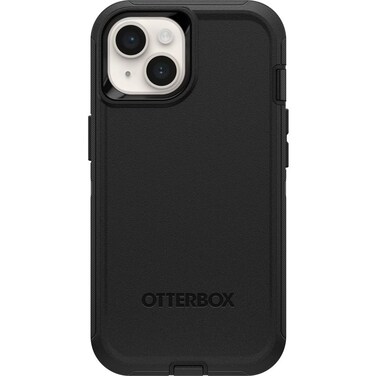 OtterBox iPhone 14 iPhone 13 Only Defender Series Case Black Case Only Rugged Durable with Port Protection NonRetail Packaging