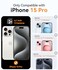 CANSHN Magnetic Compatible with iPhone 15 Pro Case Upgraded Full Camera Protection Compatible with Magsafe Translucent Matte Shockproof Protective Phone Case Cvoer 61 inch Black