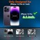 SPIDERCASE Only Designed for iPhone 14 Pro Case WaterproofBuiltin Lens Screen Protector Full Heavy Duty Protection12FT Military Shockproof Dustproof AntiScratched Phone CaseBlackClear