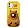 QoKcoahn Case Compatible with iPhone 11Cute 3D Kawaii Funny Cartoon Capybara Blowing Bubbles Cover for Women Girls Soft Silicone Gel Drop Protector
