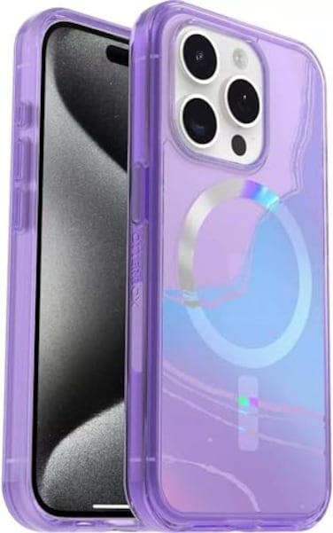 OtterBox iPhone 15 Pro Max ONLY Symmetry Series Case Galactic Dreaming Snaps to MagSafe UltraSleek Raised Edges Protect Camera Screen NonRetail Packaging