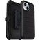 OtterBox iPhone 15 iPhone 14 iPhone 13 Only Defender Series Case Black Screenless Rugged Durable with Port Protection Holster Clip Includes Microbial Defense Protection