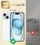 XYZ for iPhone 15 Case with Stand Phone Case with Double Ring Kickstand Women Girls Bling Luxury Protective Case Heart for iPhone 15 Black