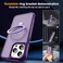 SKYLMW Compatible with iPhone 12 Pro Max Case iPhone 13 Pro Max Case with Invisible Magnetic ORing Stand Translucent Phone Cases 67 Compatible with MagSafeGreat Grip Feeling Purple