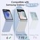 JETech Case ONLY for Galaxy Z Flip7FE 2025 Z Flip 6 2024 with Ring Hard PC Slim Shockproof AntiScratch Protective Phone Cover Blue