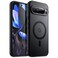 JETech Magnetic Case for Google Pixel 9 Pro XL 2024 Compatible with MagSafe Translucent Matte Back Shockproof Phone Cover Black