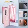 Caka for Samsung Galaxy Z Fold 6 Case Compatible with Magsafe Hinge Protection Builtin HD Screen Protector Translucent Hard Shockproof Magnet Phone Cover for Fold6 Pink
