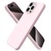 ORNARTO Compatible with iPhone 15 Pro Max Case 67 Slim Liquid Silicone 3 Layers Soft Gel Rubber Shockproof Protective Phone Case with AntiScratch Microfiber LiningChalk Pink
